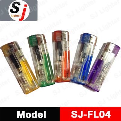 Trasparnt lighter with LED,electronic lighter ()
